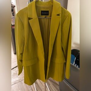 Eloquii Vibrant Yellow Suit Jacket